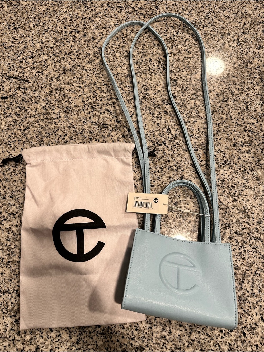 Telfar Small Shopping Bag — Pool Blue